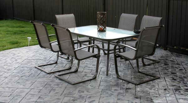 Backyard Concrete Stamping in San Luis Obispo
