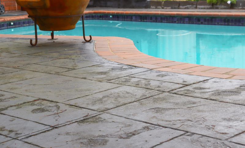 Stamped Concrete Pool Deck